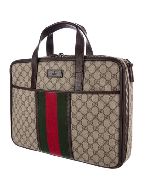 mens gucci briefcase|gucci men laptop bag.